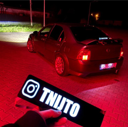 Naklejka LED z własną nazwą Instagram