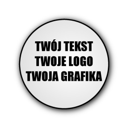 Naklejka okrągła z własnym tekstem/logo/grafiką