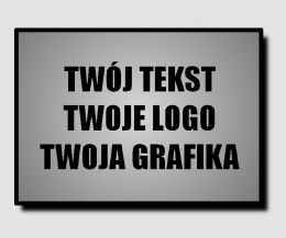 Naklejka kwadratowa z własnym tekstem/logo/grafiką